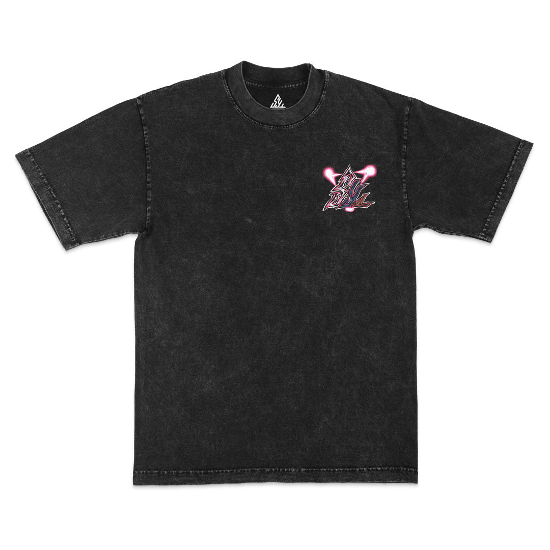 Skikigami Shaman Heavyweight Mineral Wash Tee - Black