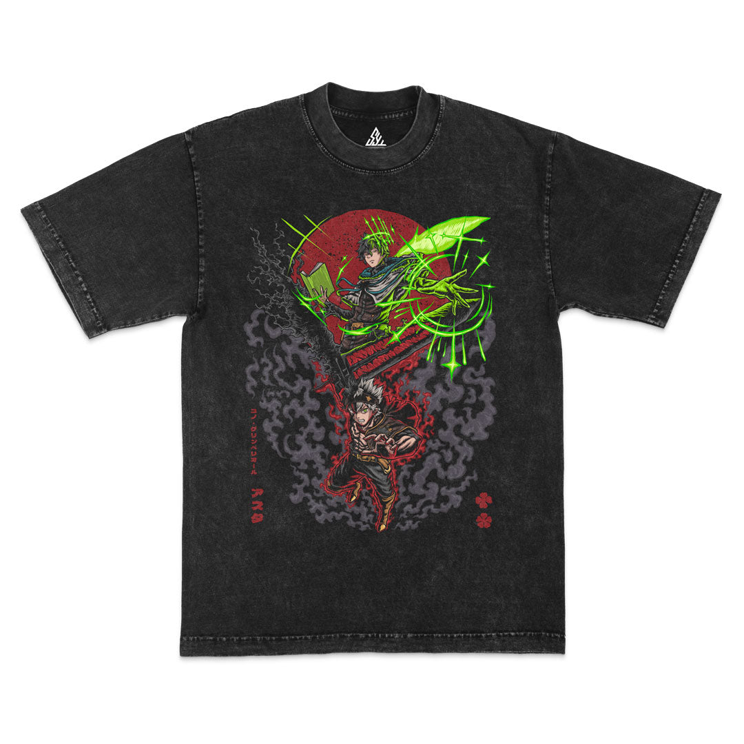 Rivals of Hage Heavyweight Mineral Wash Tee - Black