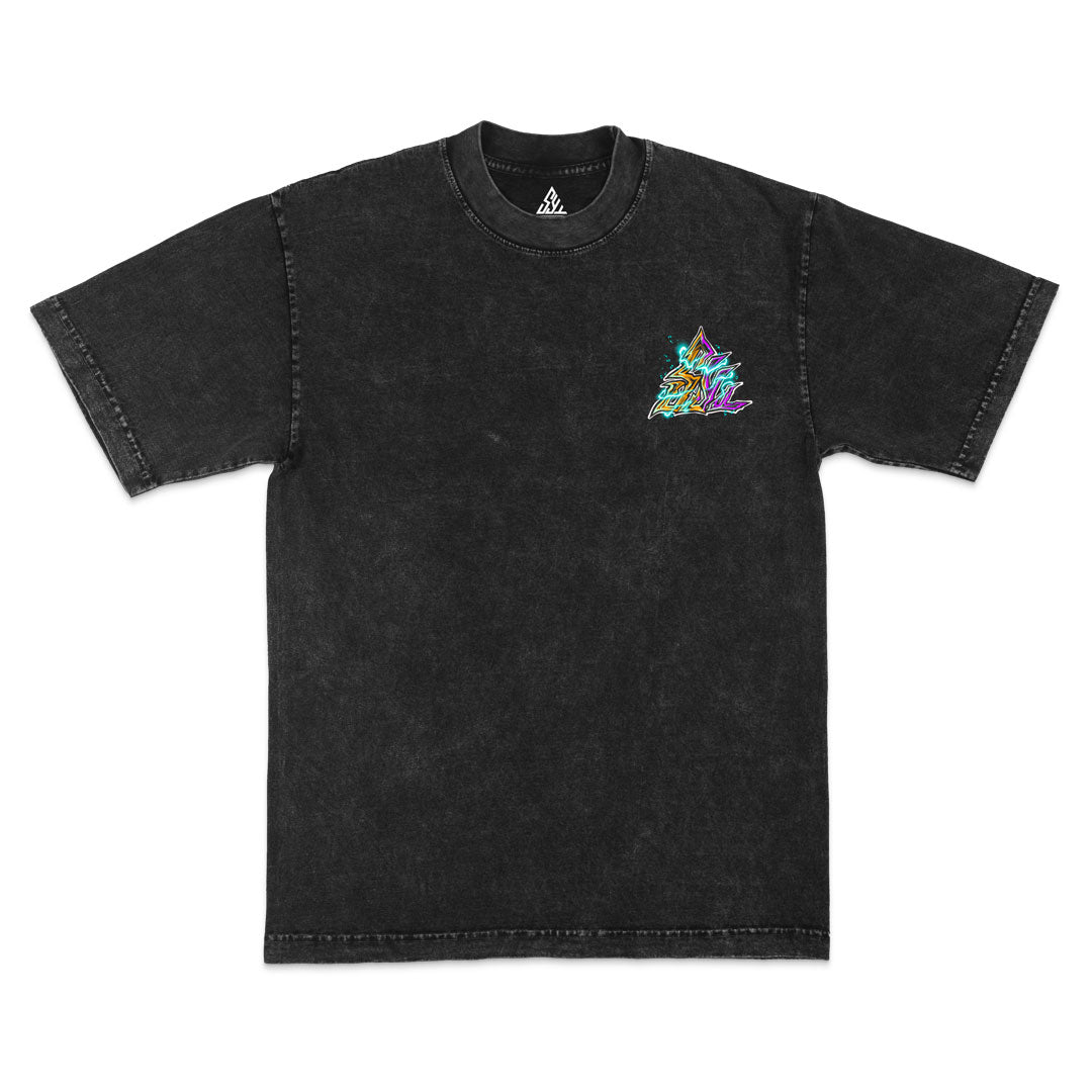 Resonance Heavyweight Mineral Wash Tee - Black