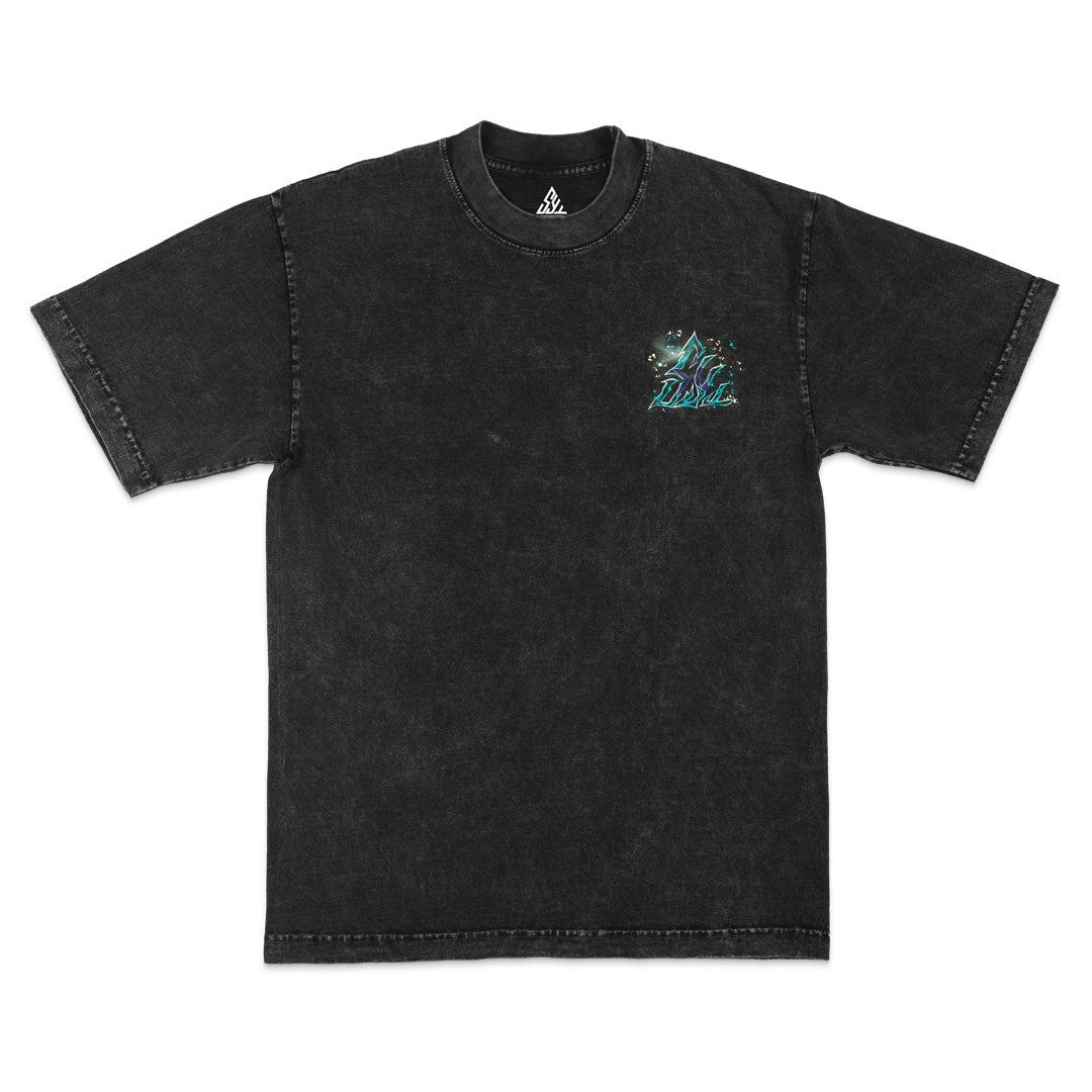 Cyborg Heavyweight Mineral Wash Tee - Black