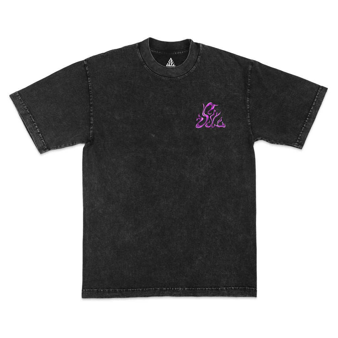 Unlimited Void Heavyweight Mineral Wash Tee - Black