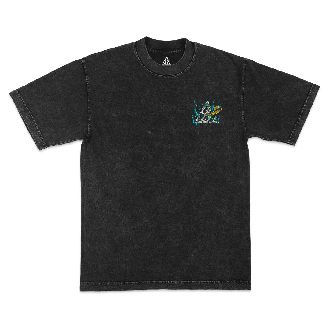 Overtime Heavyweight Mineral Wash Tee - Black