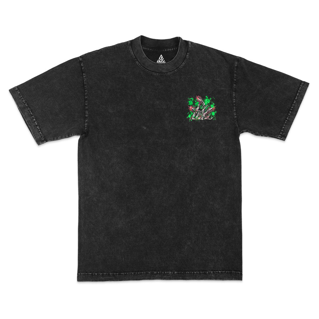 Chainsaw Man Heavyweight Mineral Wash Tee - Black