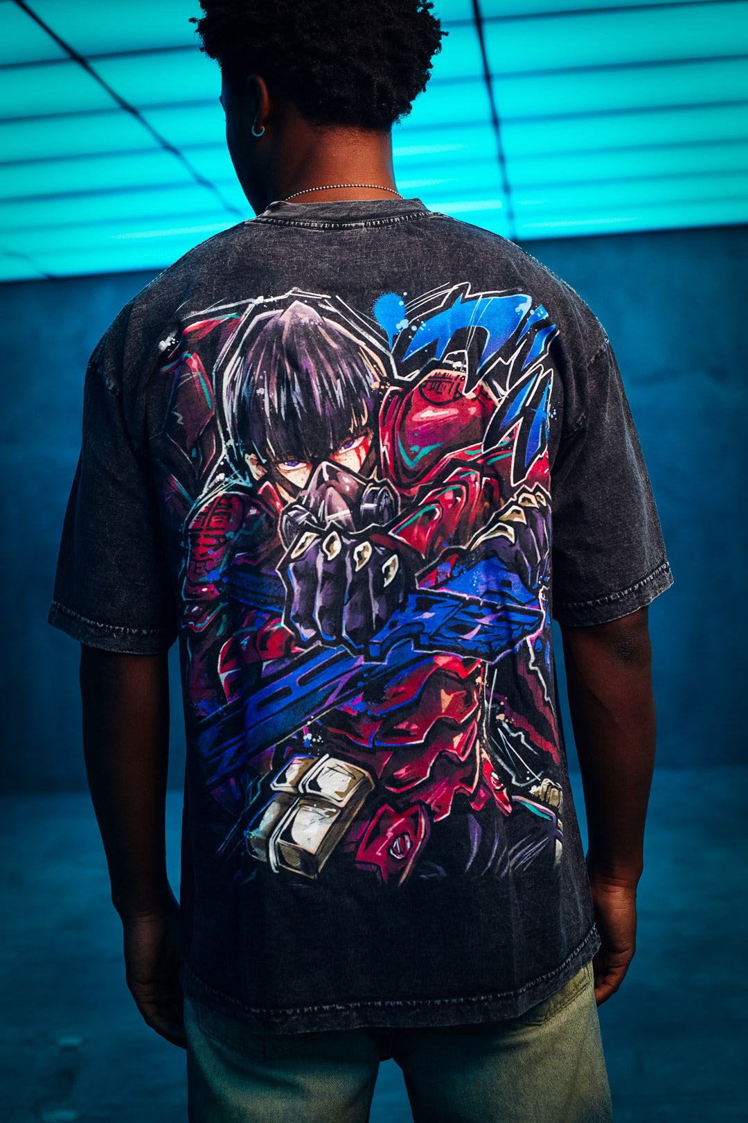 The Finisher Heavyweight Mineral Wash Tee - Black