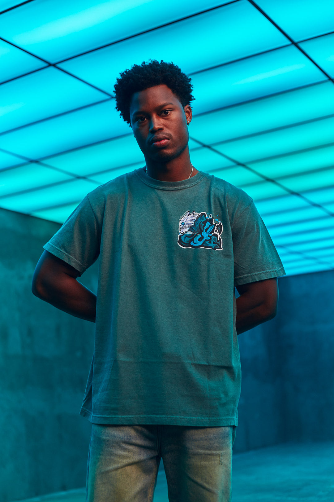 No. 08 Heavyweight Tee - Blue Spruce