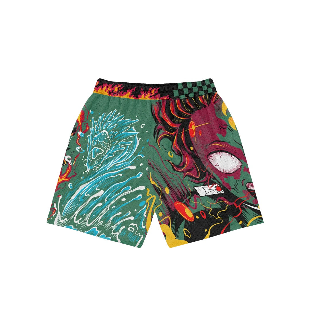Burning Will Mesh Shorts - Emerald