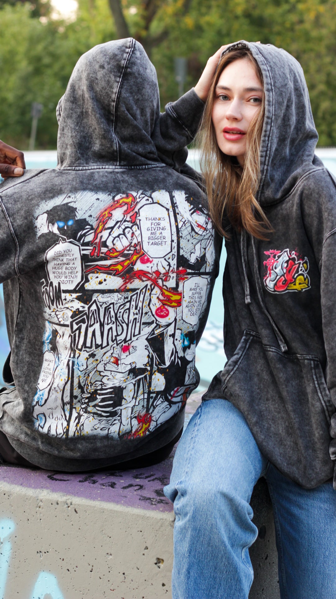 Infernal Judgement Mineral Wash Hoodie - Black
