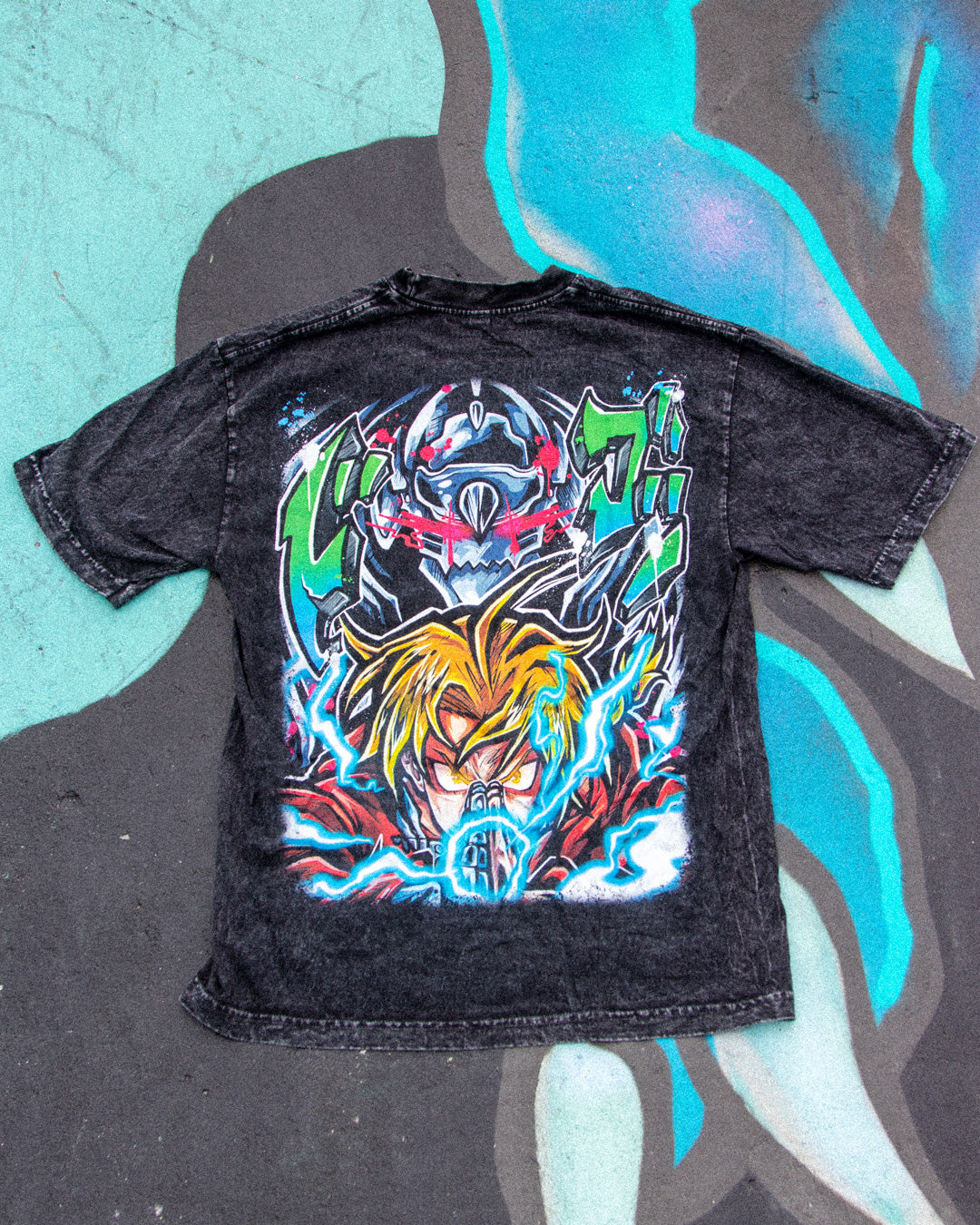 Bound by Steel Heavyweight Mineral Wash Tee - Black