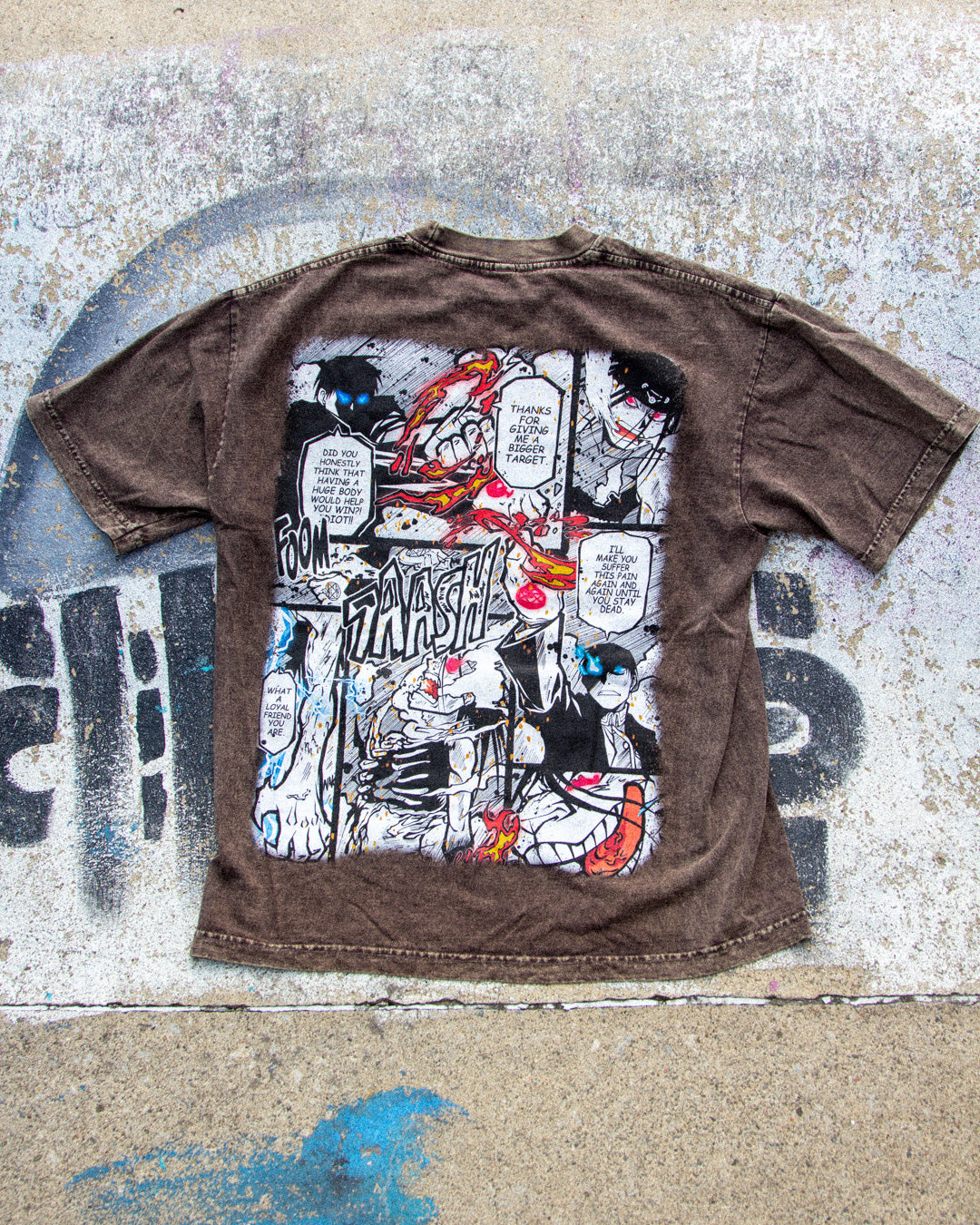 Infernal Judgement Heavyweight Mineral Wash Tee - Cocoa