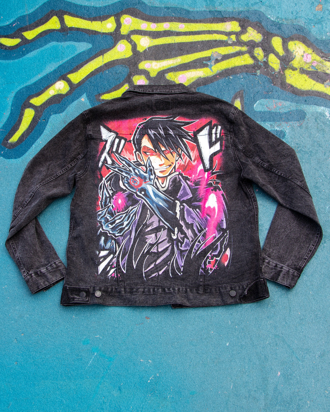 Avaricious King Denim Jacket - Black