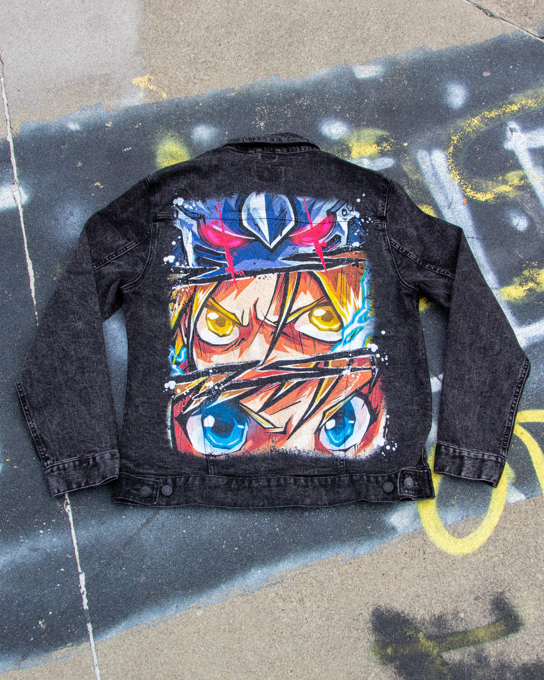 Eyes of Hope Denim Jacket - Black
