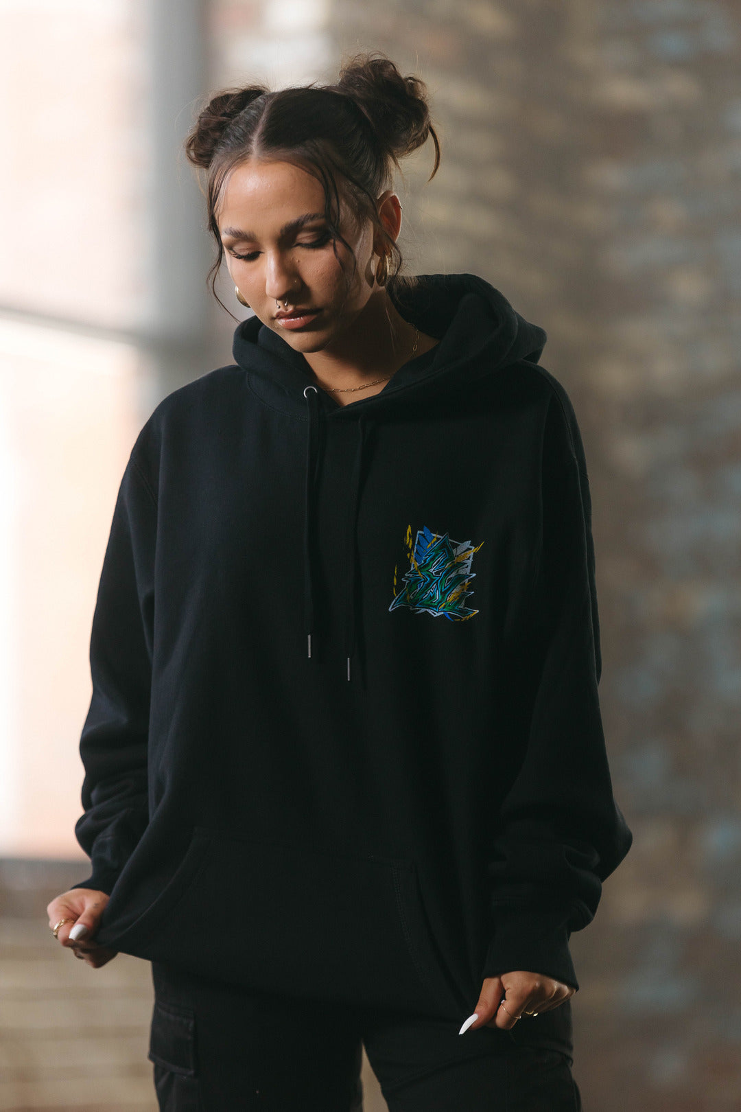 Attack Titan Heavyweight Hoodie - Black