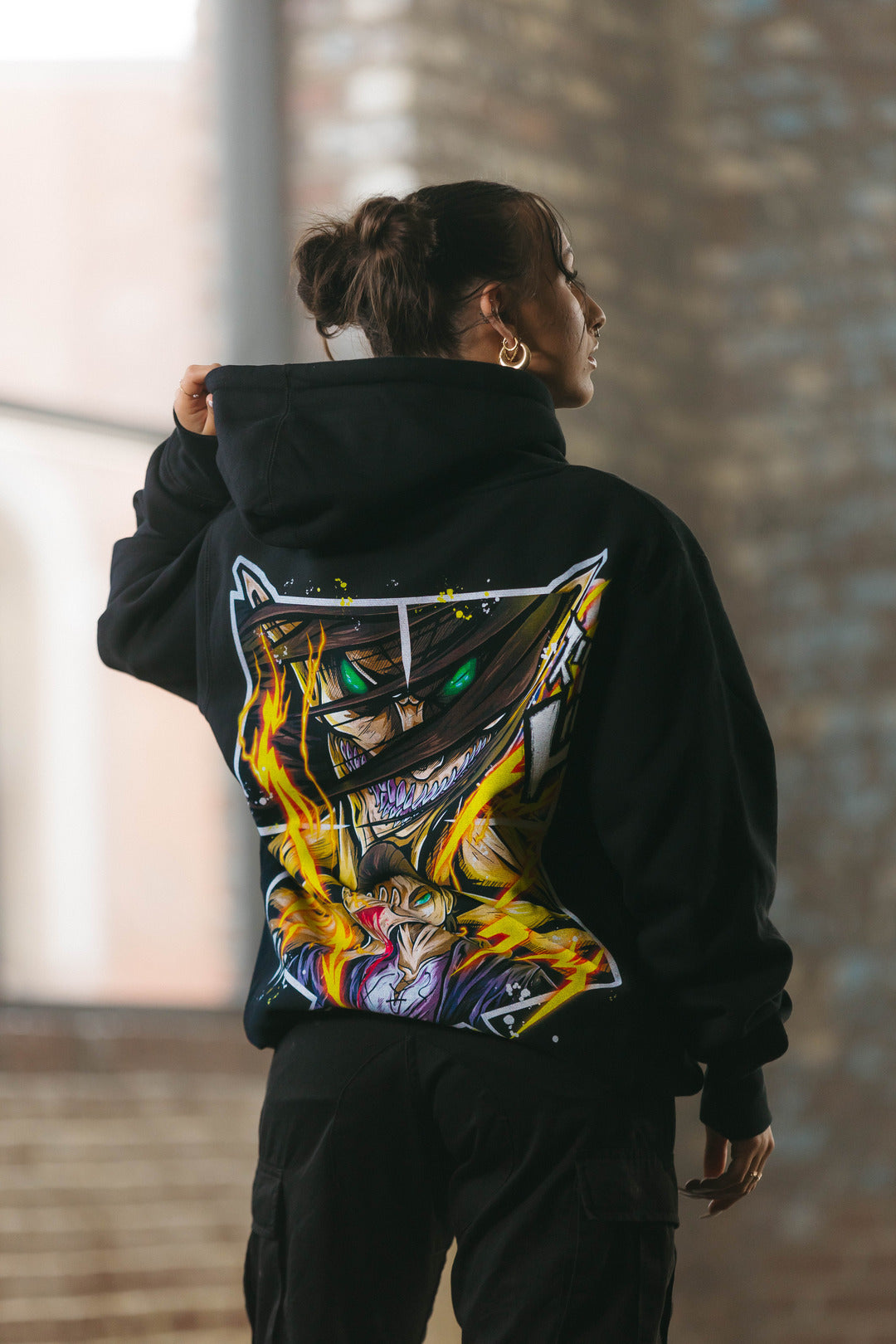 Attack Titan Heavyweight Hoodie - Black