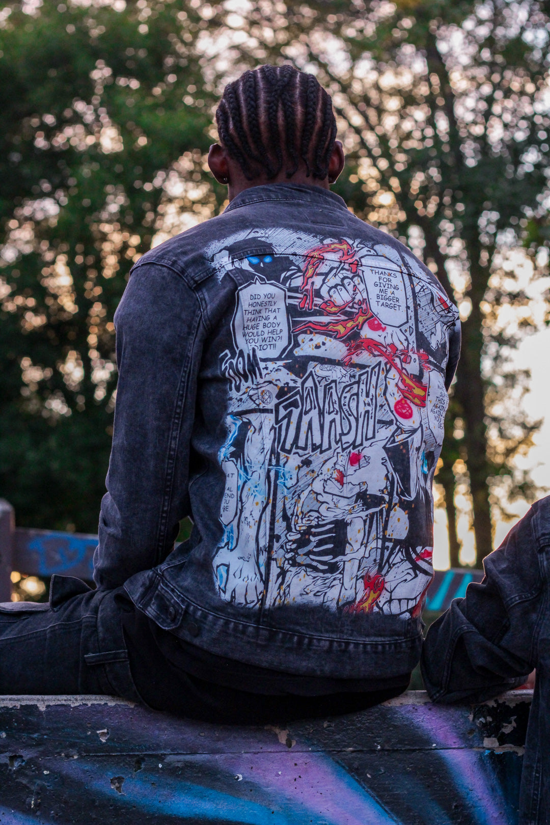 Infernal Judgement Denim Jacket - Black