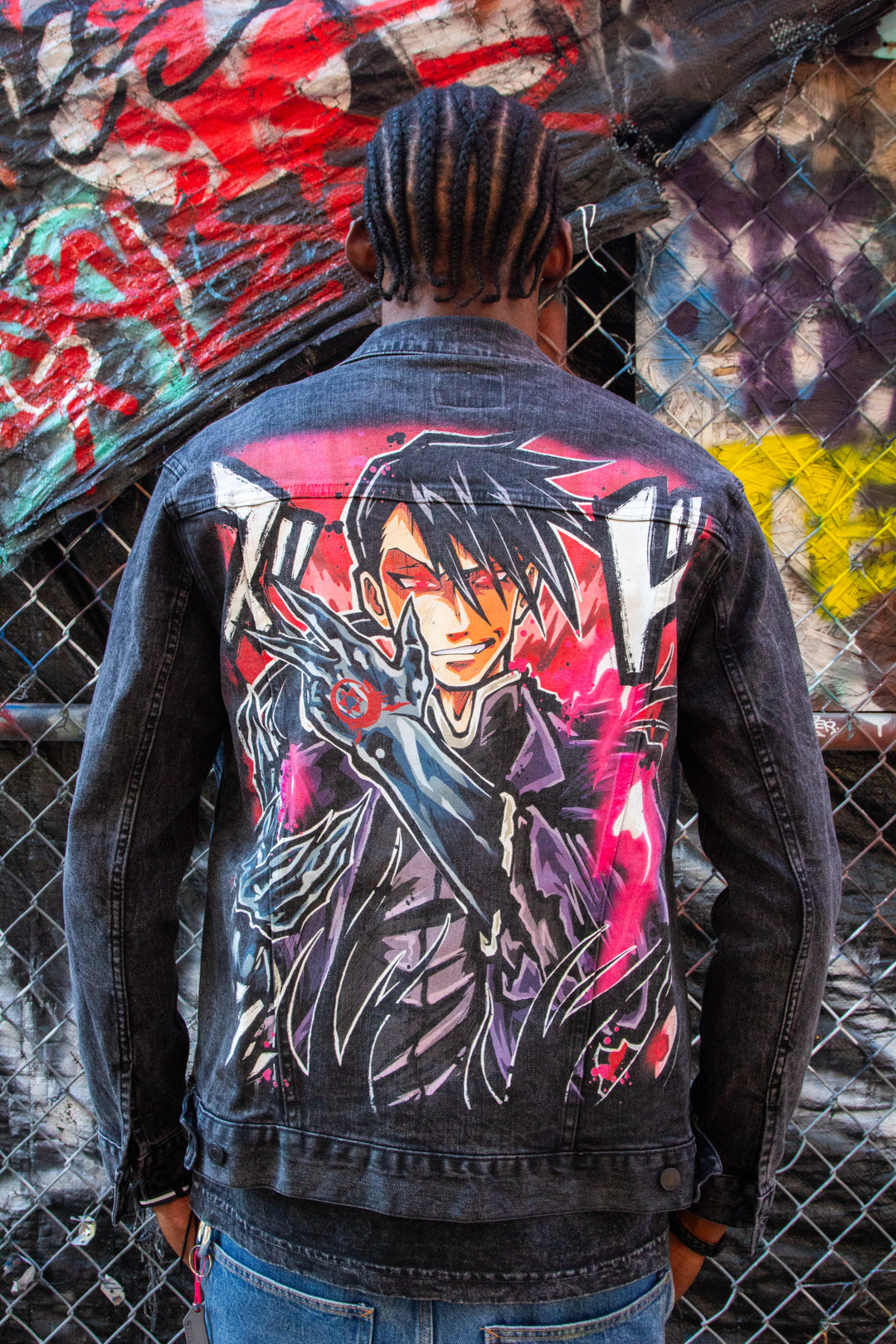 Avaricious King Denim Jacket - Black