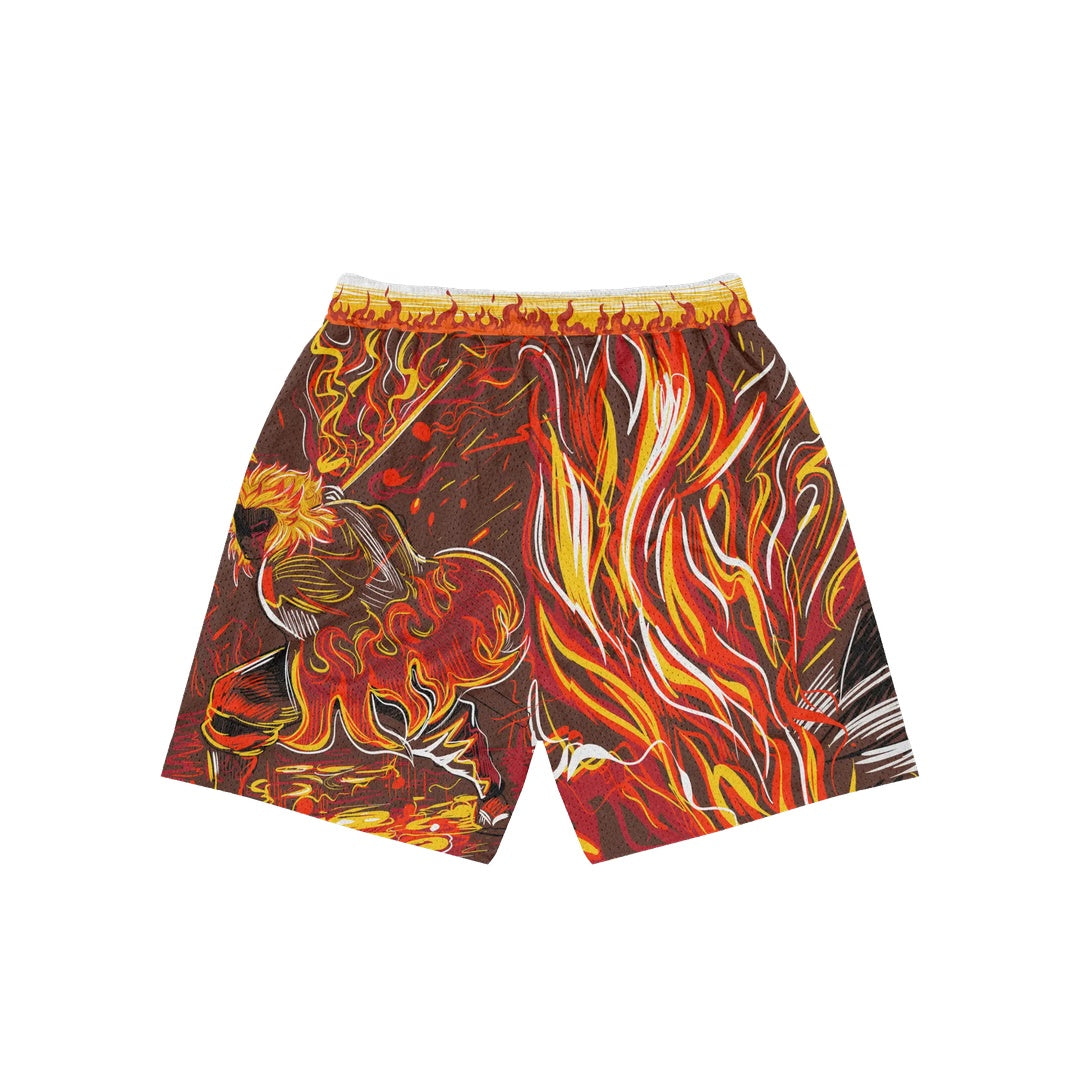 Spirit Ablaze Mesh Shorts - Black