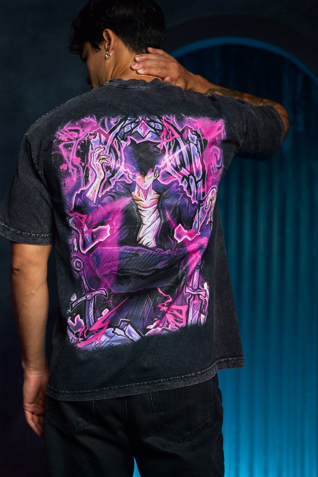 All Rise Heavyweight Mineral Wash Tee - Black