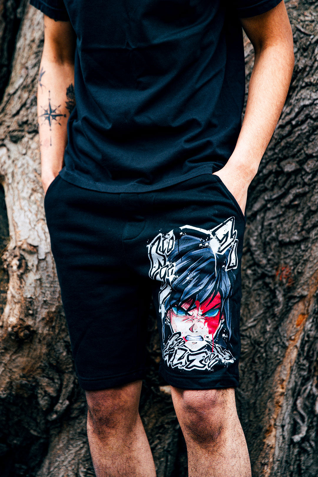 Water Pillar Midweight Shorts - Black