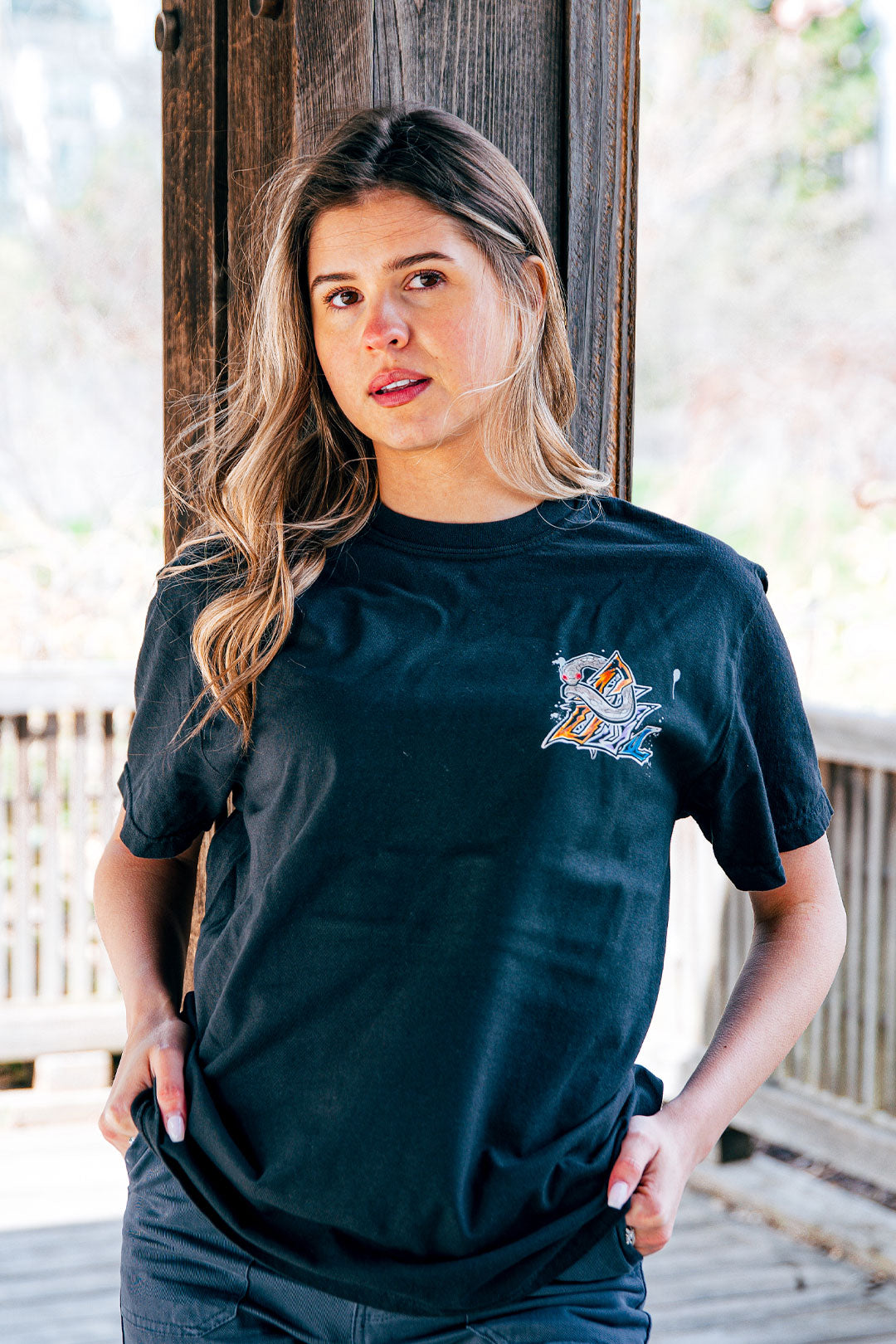 Silent Serpent Heavyweight Tee - Black