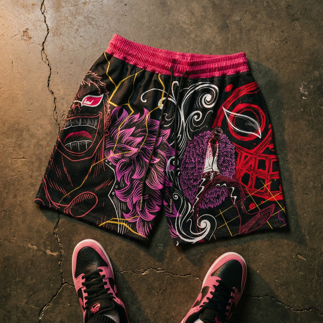 String Dominion Mesh Shorts - Black