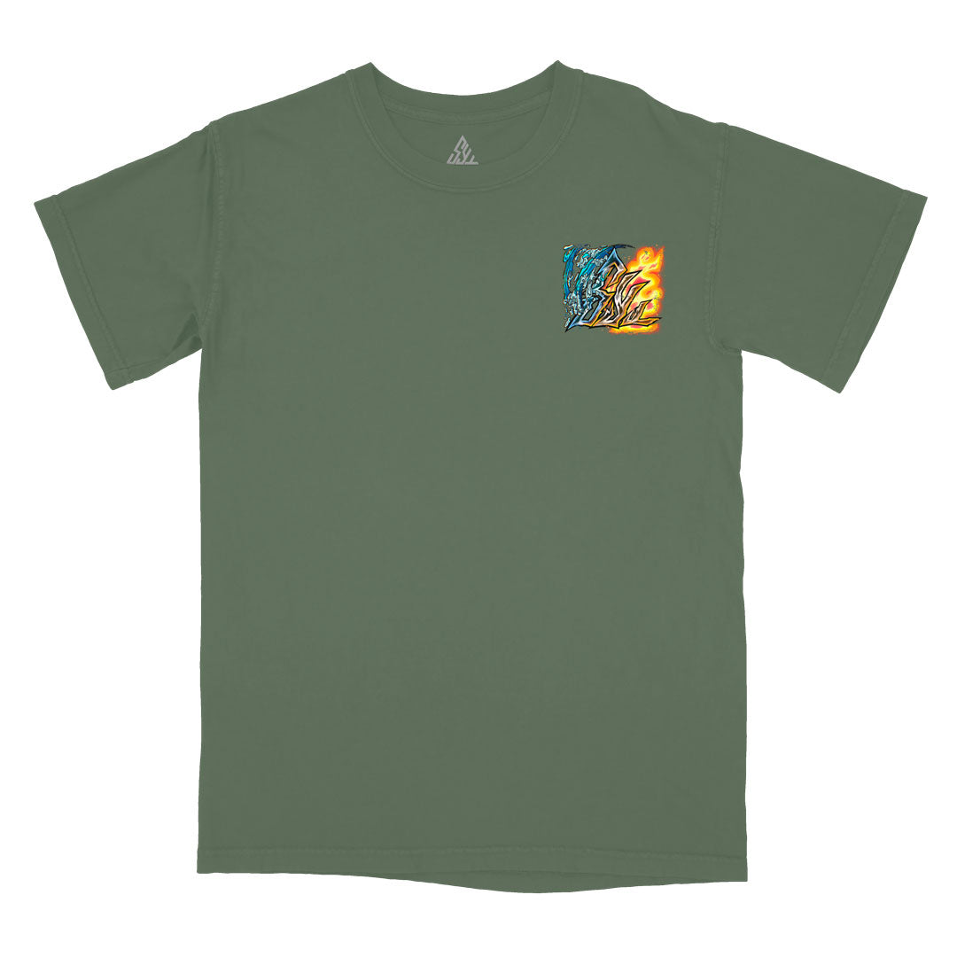Burning Will Heavyweight Tee - Moss