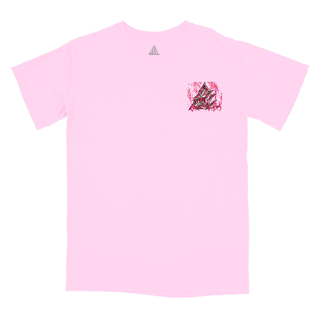 Scarlet Fury Heavyweight Tee - Blossom