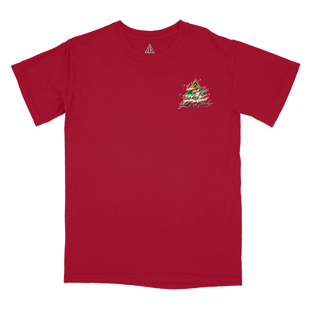 Titans Collide Heavyweight Tee - Chili Pepper