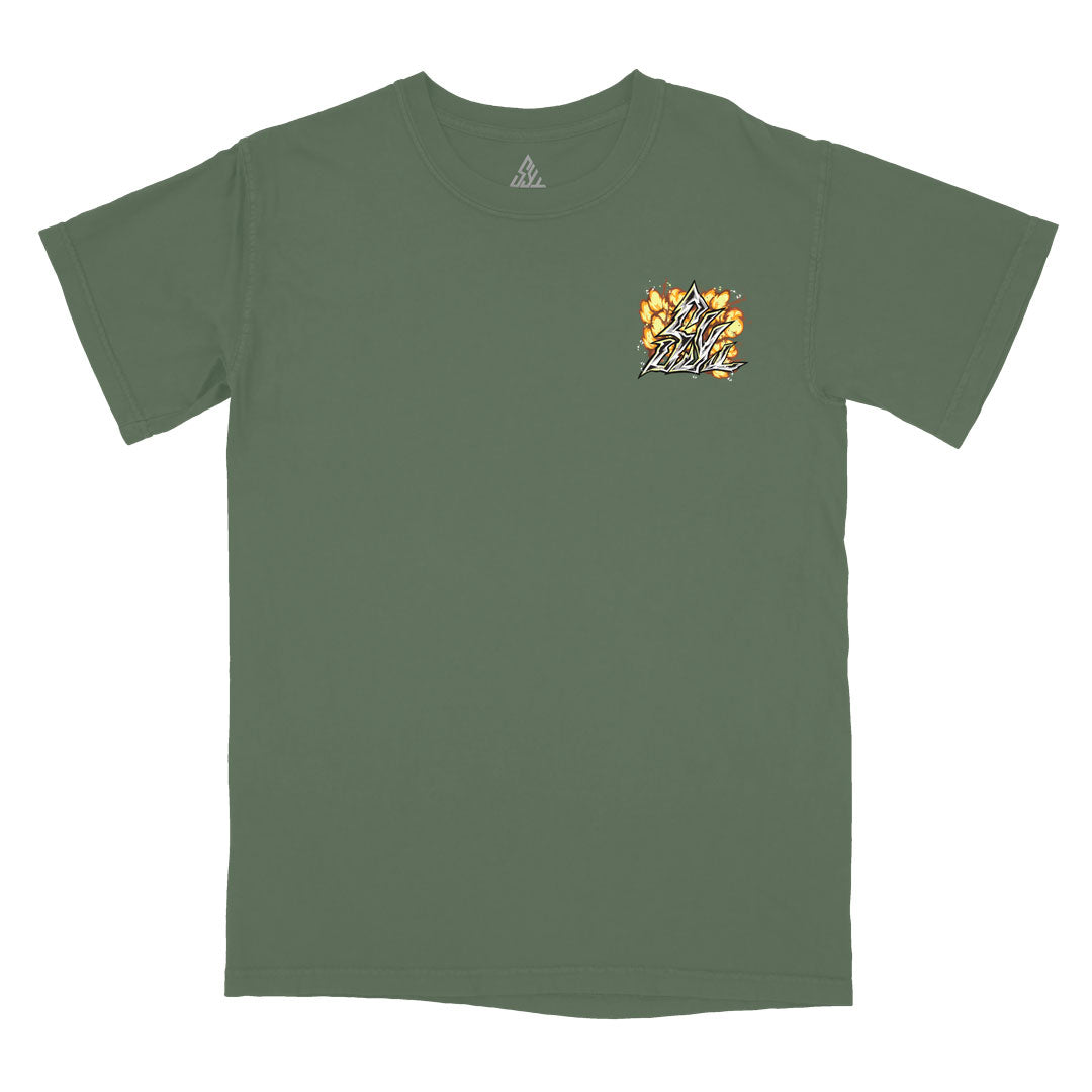 Bomb Girl Heavyweight Tee - Moss