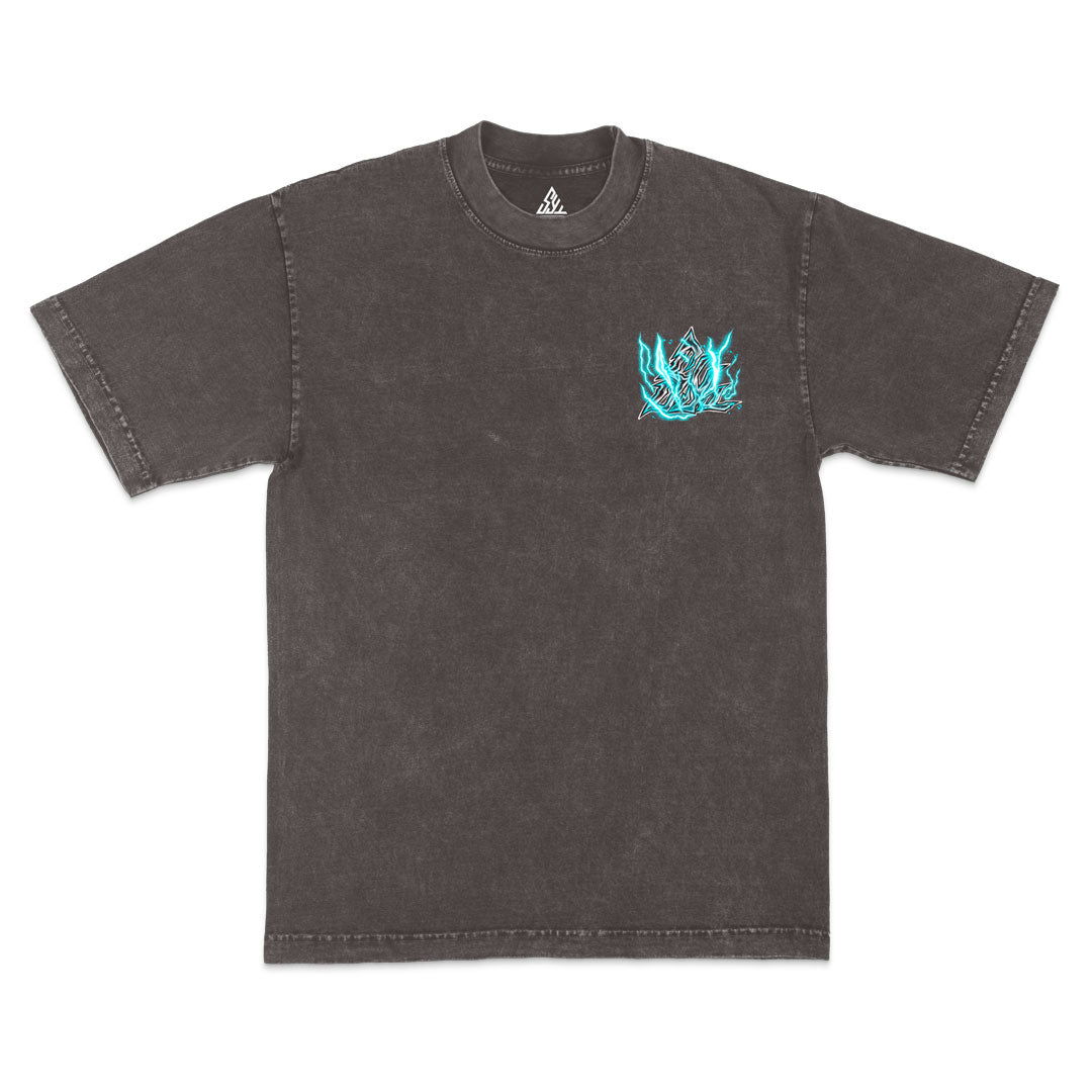 Electric Heart Heavyweight Mineral Wash Tee - Cocoa