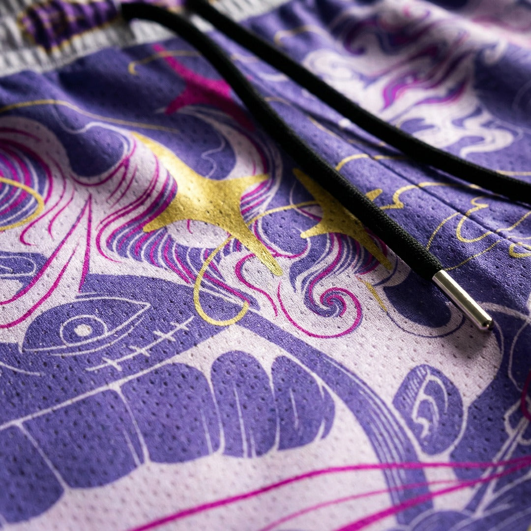 Uncrowned King Mesh Shorts - Amethyst