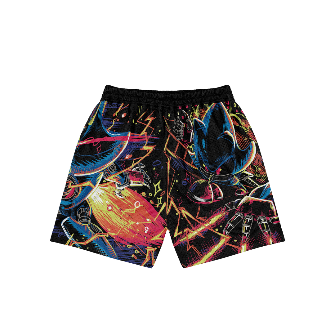 Metal Overdrive Mesh Shorts - Black