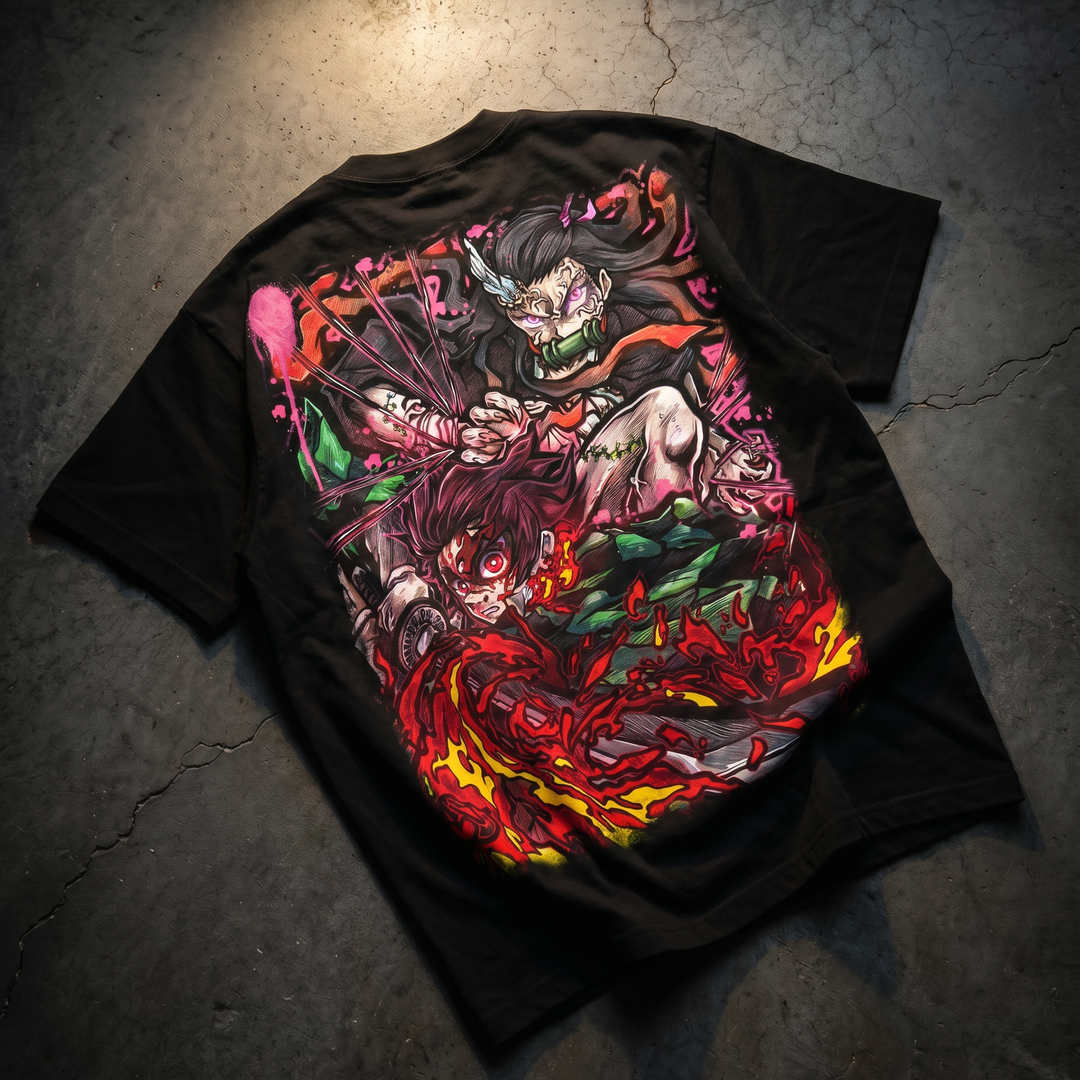 Sunfire & Fangs Heavyweight Tee - Black