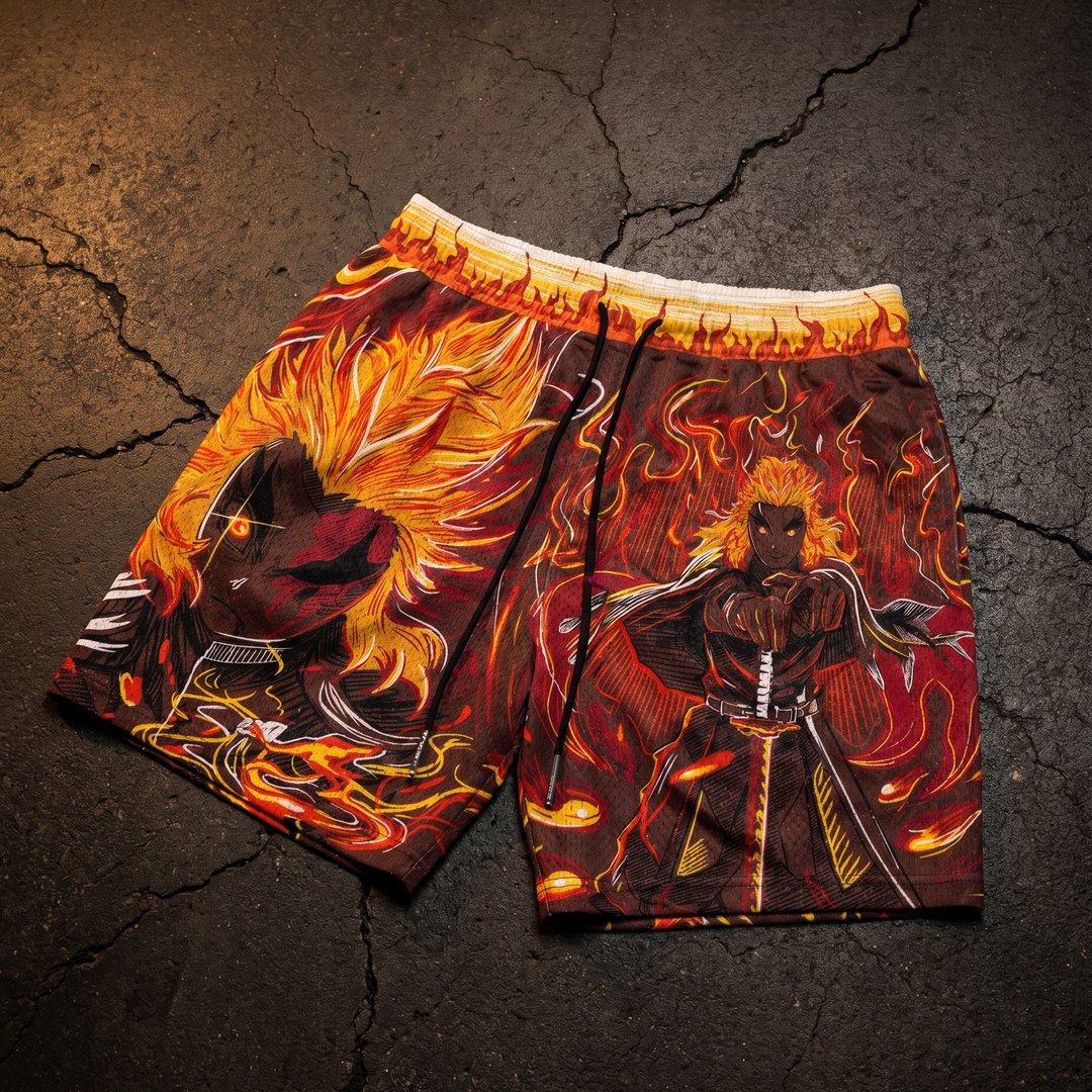 Spirit Ablaze Mesh Shorts - Black