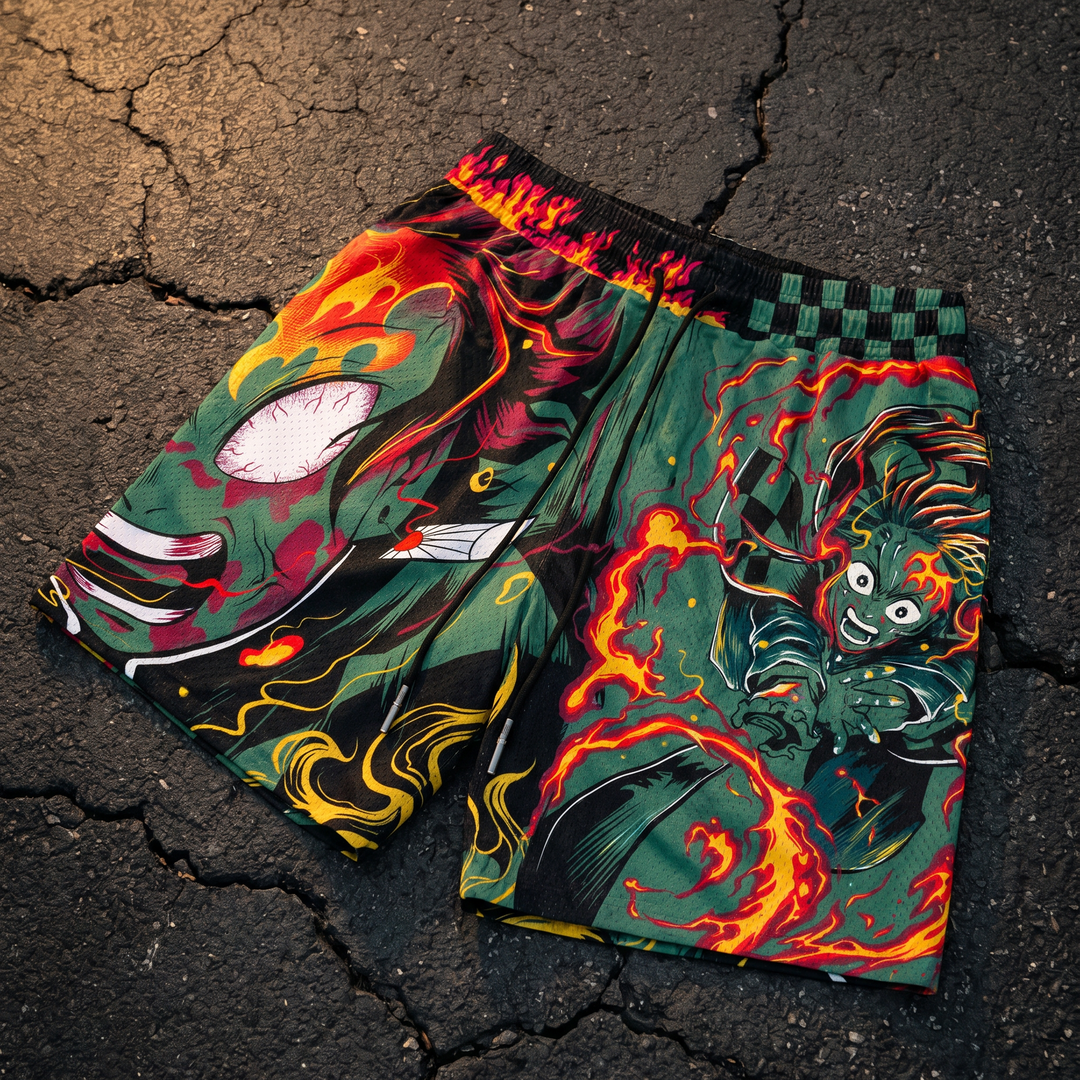 Burning Will Mesh Shorts - Emerald