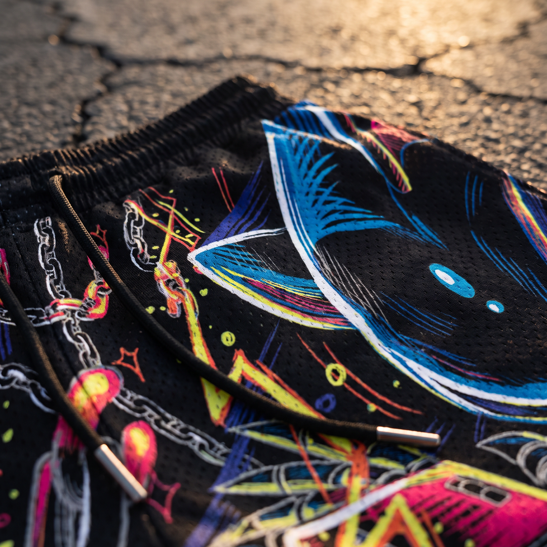 Metal Overdrive Mesh Shorts - Black