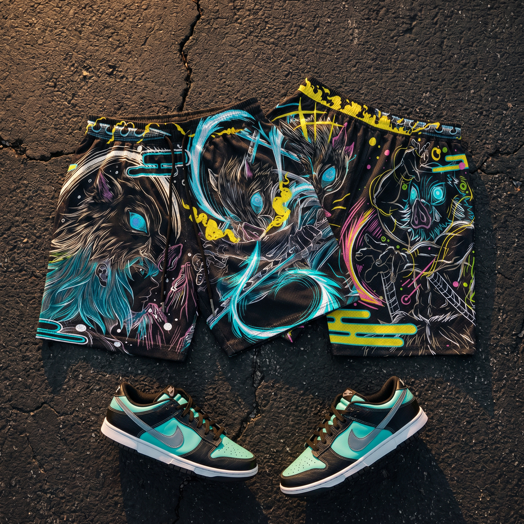 Untamed Blade Mesh Shorts - Black