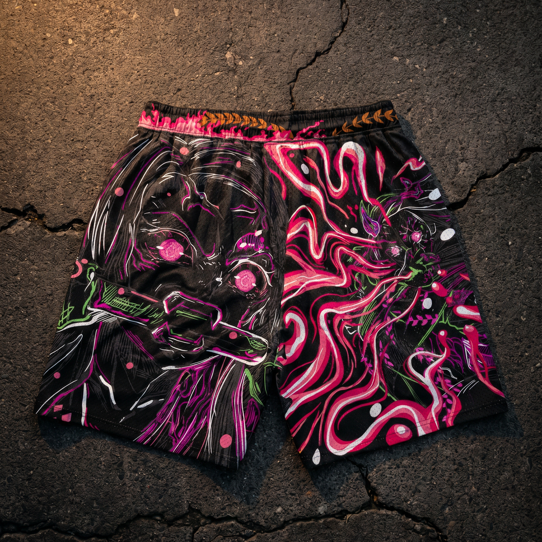 Scarlett Fury Mesh Shorts - Black