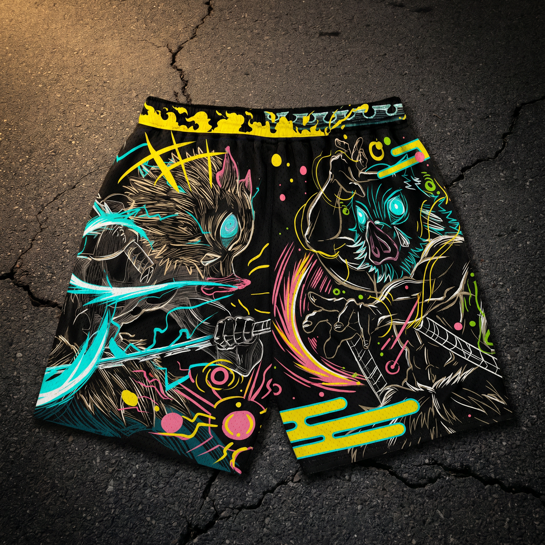 Untamed Blade Mesh Shorts - Black