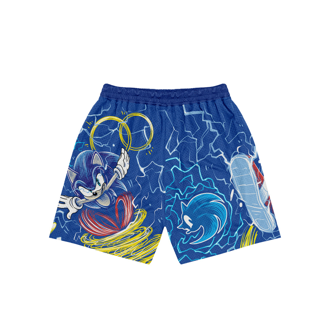 Golden Velocity Mesh Shorts - Black
