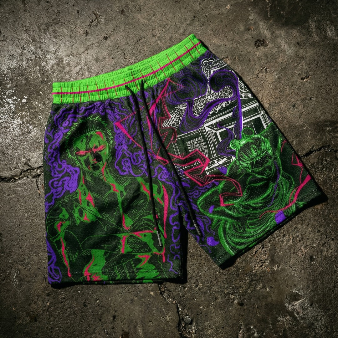 Three Sword Oath Mesh Shorts - Jade