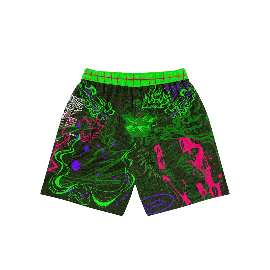 Three Sword Oath Mesh Shorts - Jade