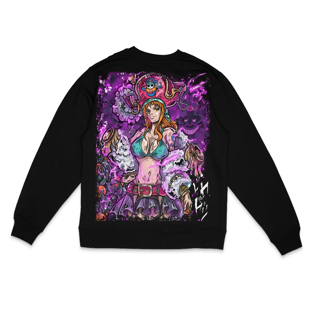 Cat Burglar Crewneck - Black