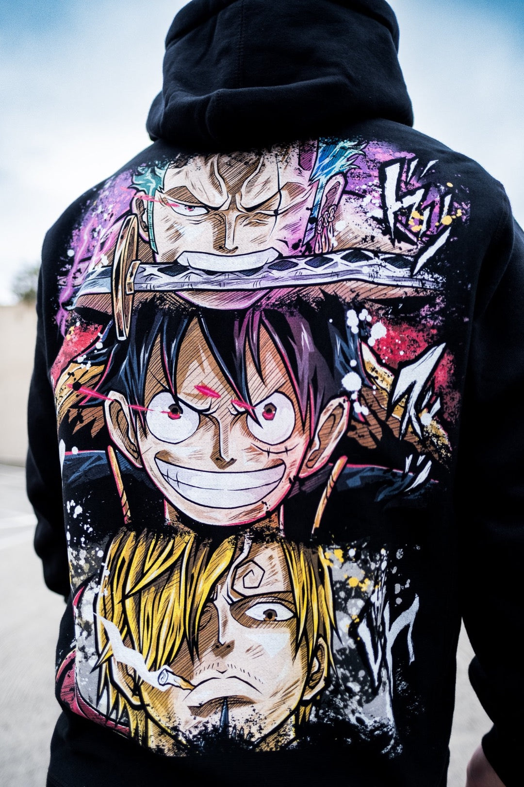 Monster Trio Heavyweight Hoodie - Black