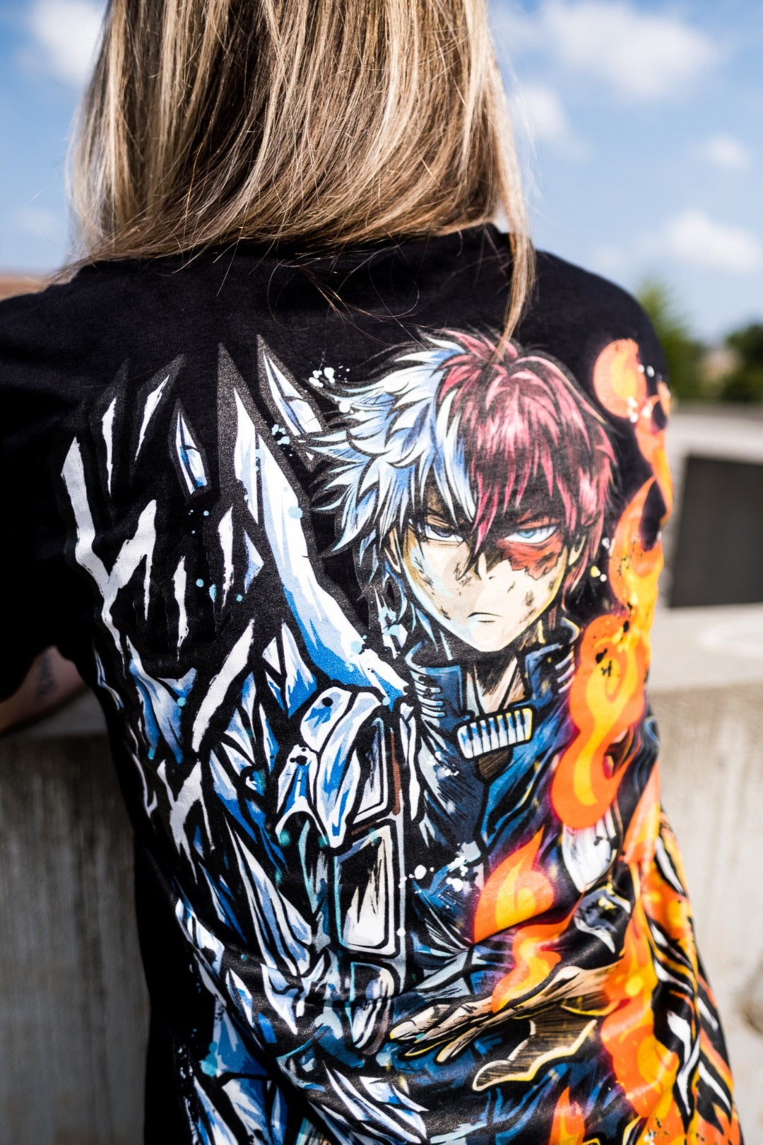 Half Cold / Half Hot Heavyweight Tee - Black