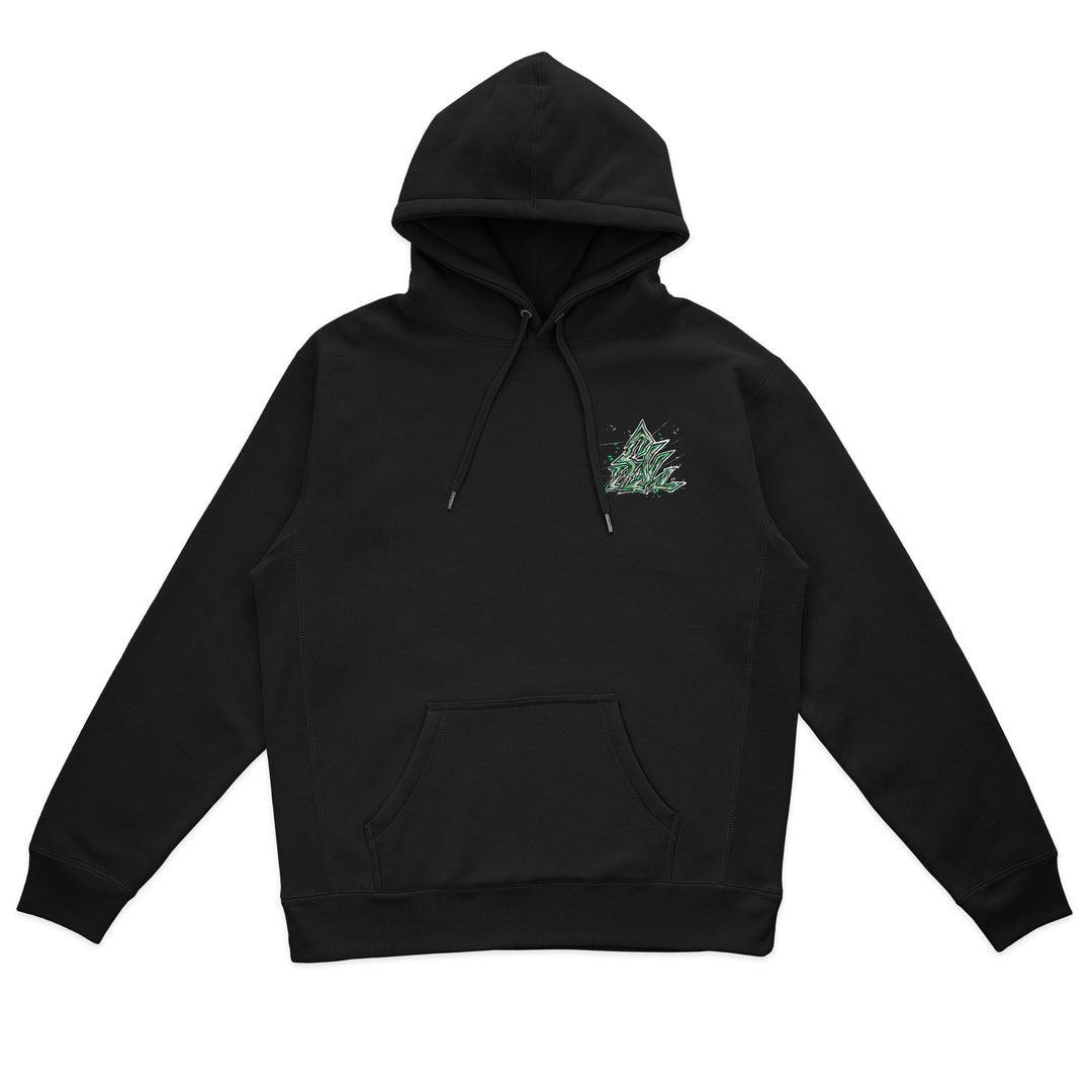 Hat And Sandals Heavyweight Hoodie - Black