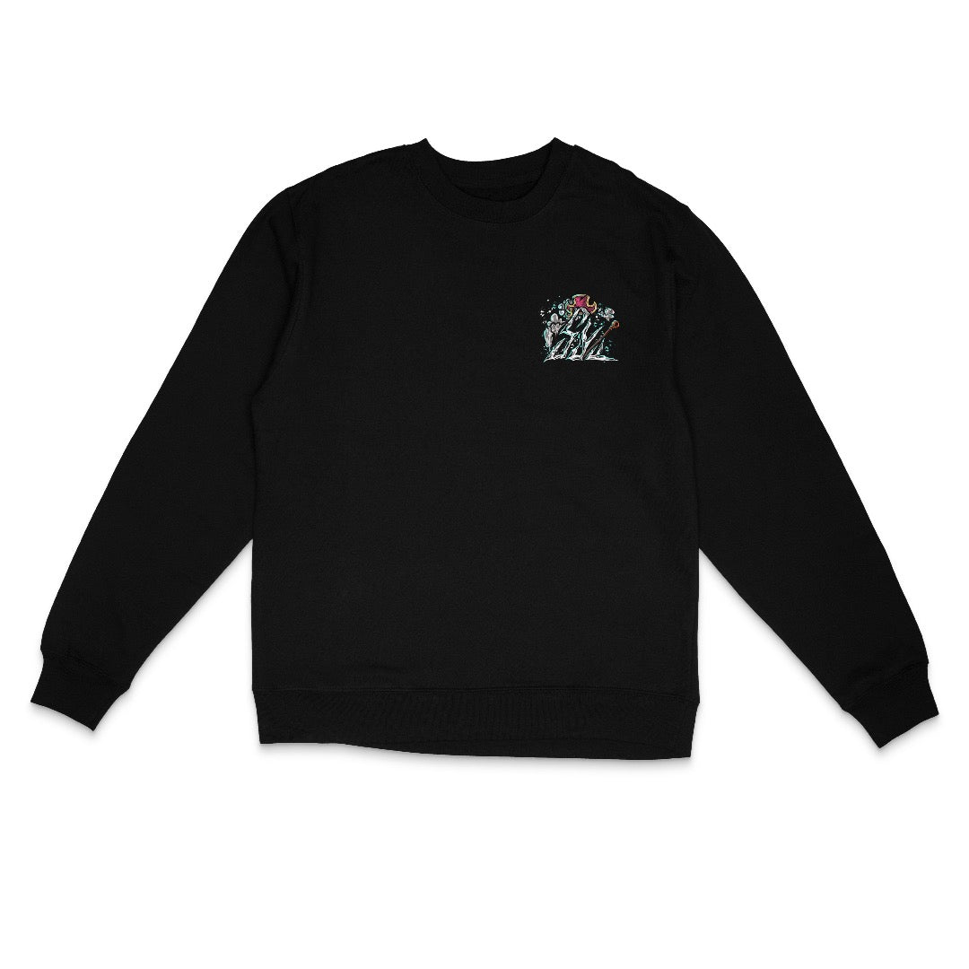 Cat Burglar Crewneck - Black