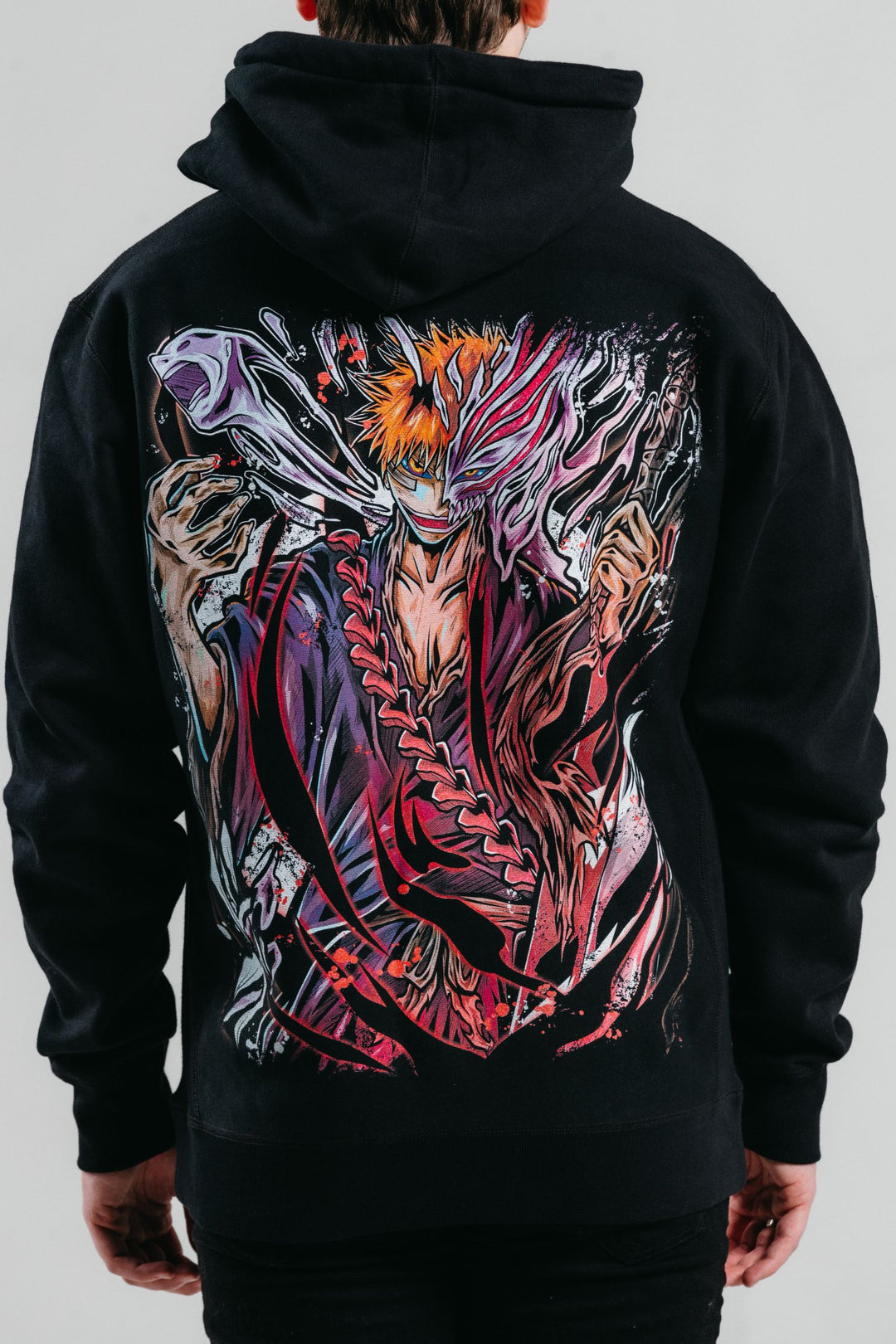 Hollow Ichigo Heavyweight Hoodie - Black