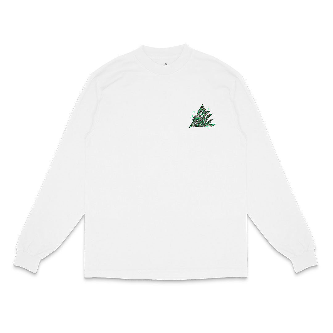 Hat And Sandals Long Sleeve - White